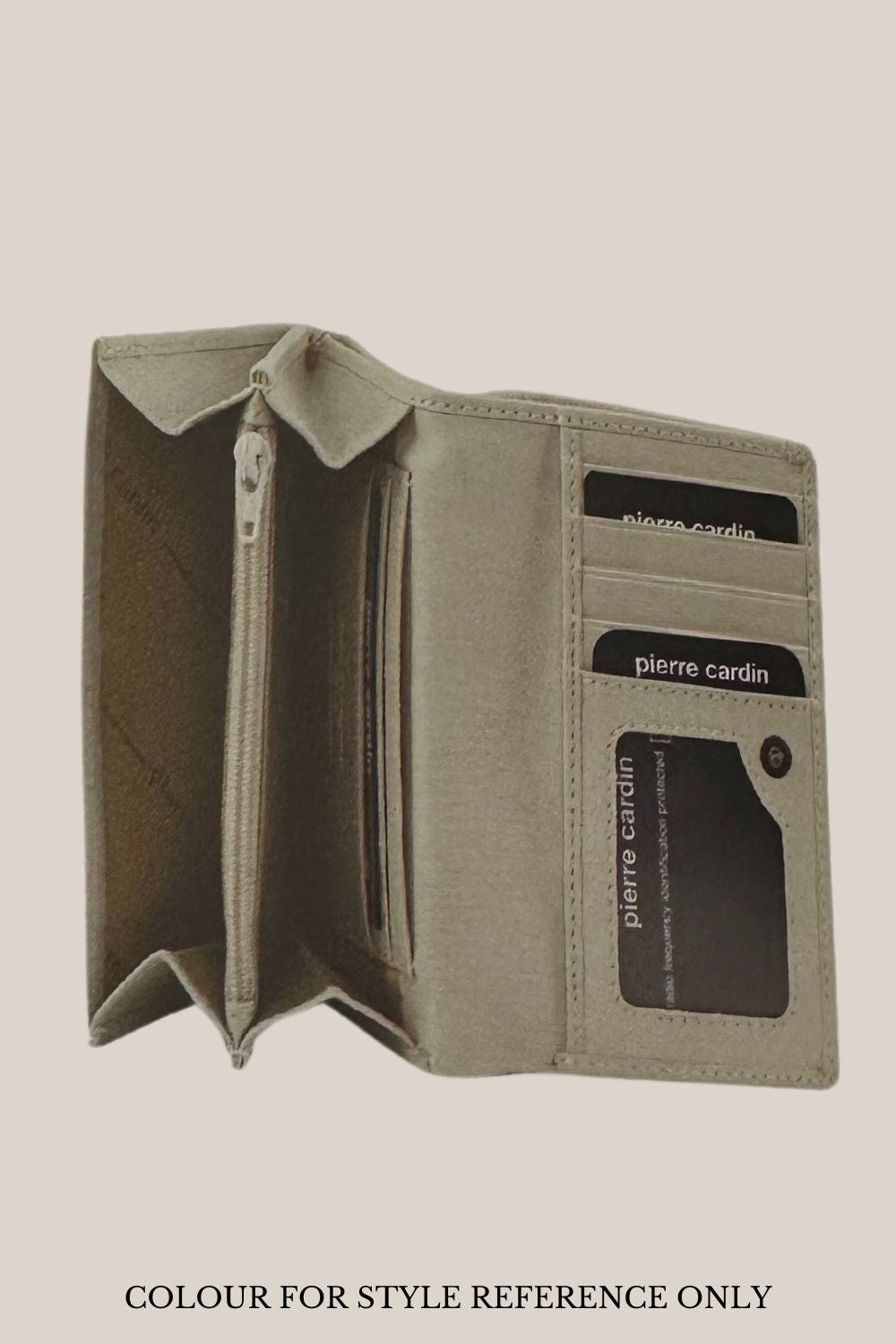 Pierre Cardin Diamond Pattern Embossed Ladies Tri-Fold Wallet