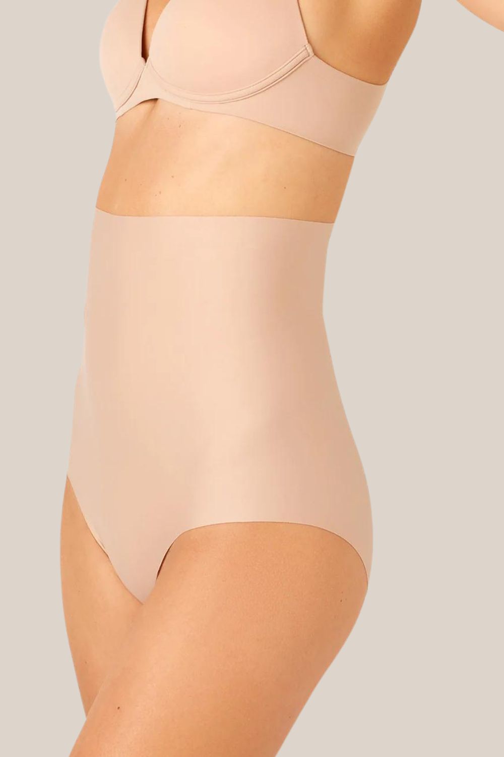 Ambra Laser Cut Hi Waisted Full Brief