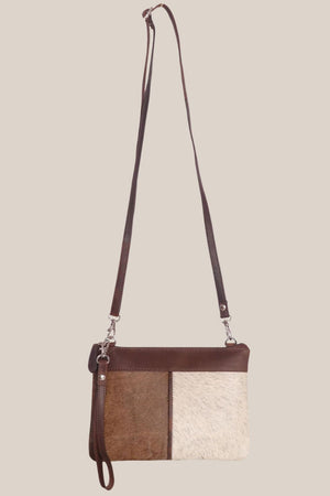 Cenzoni Leather Hairon Crossbody Bag