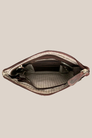 Cenzoni Leather Hairon Crossbody Bag