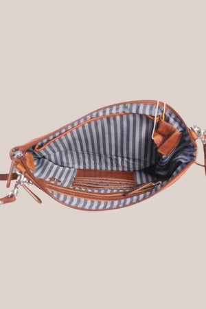 Cenzoni Leather Hairon Crossbody Bag