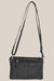 Cenzoni Floral Embossed Leather Crossbody Bag