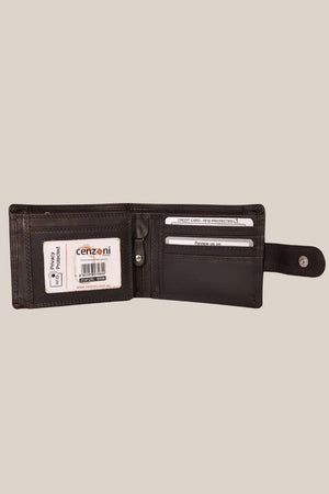 Cenzoni RFID Oil Pull Up Leather Mens Wallet