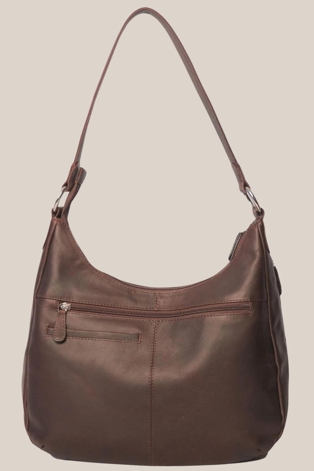 Cenzoni Floral Embossed Leather Bag