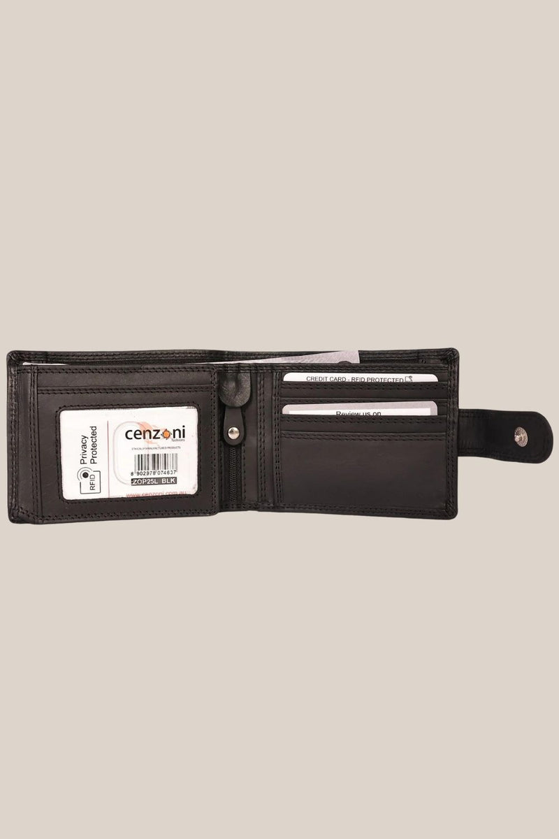 Cenzoni RFID Oil Pull Up Leather Mens Wallet