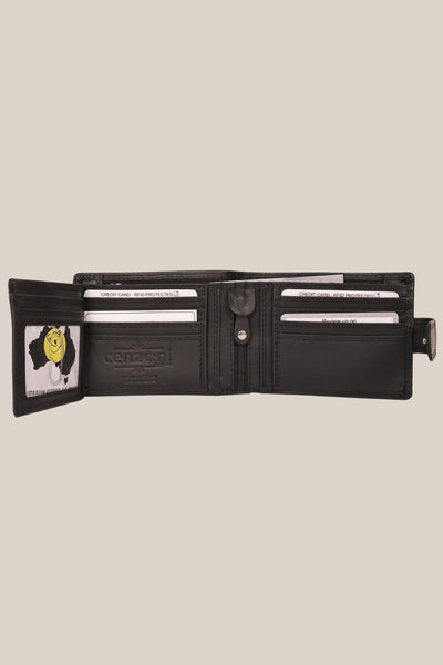 Cenzoni RFID Oil Pull Up Leather Mens Wallet