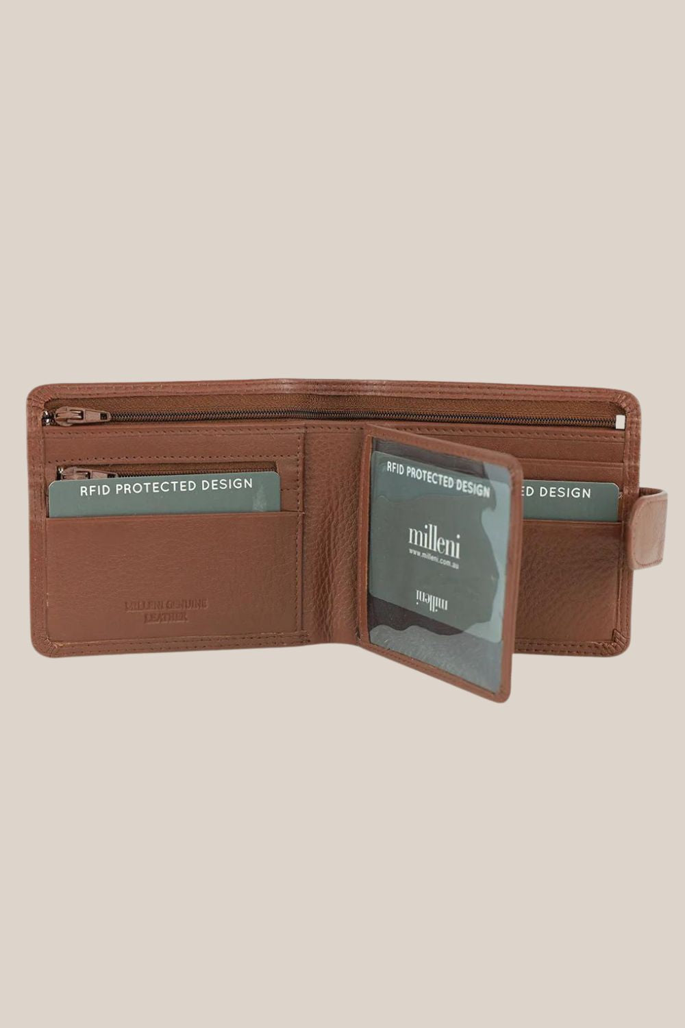 Milleni RFID Leather Wallet