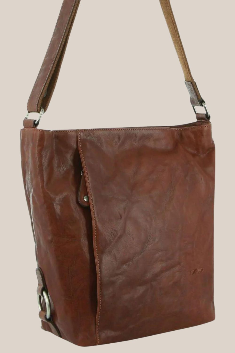 Milleni Nappa Leather Crossbody Bag