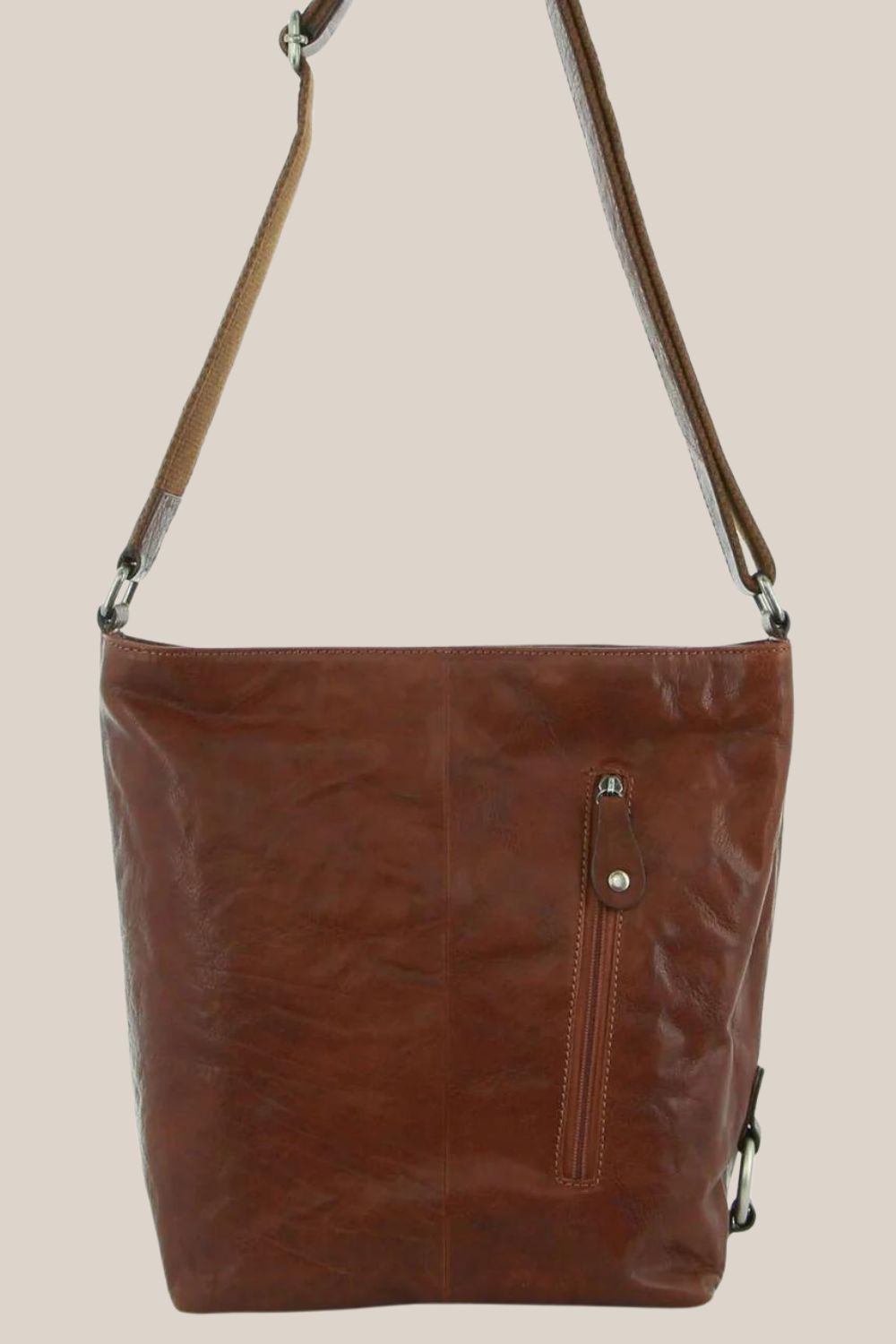 Milleni Nappa Leather Crossbody Bag