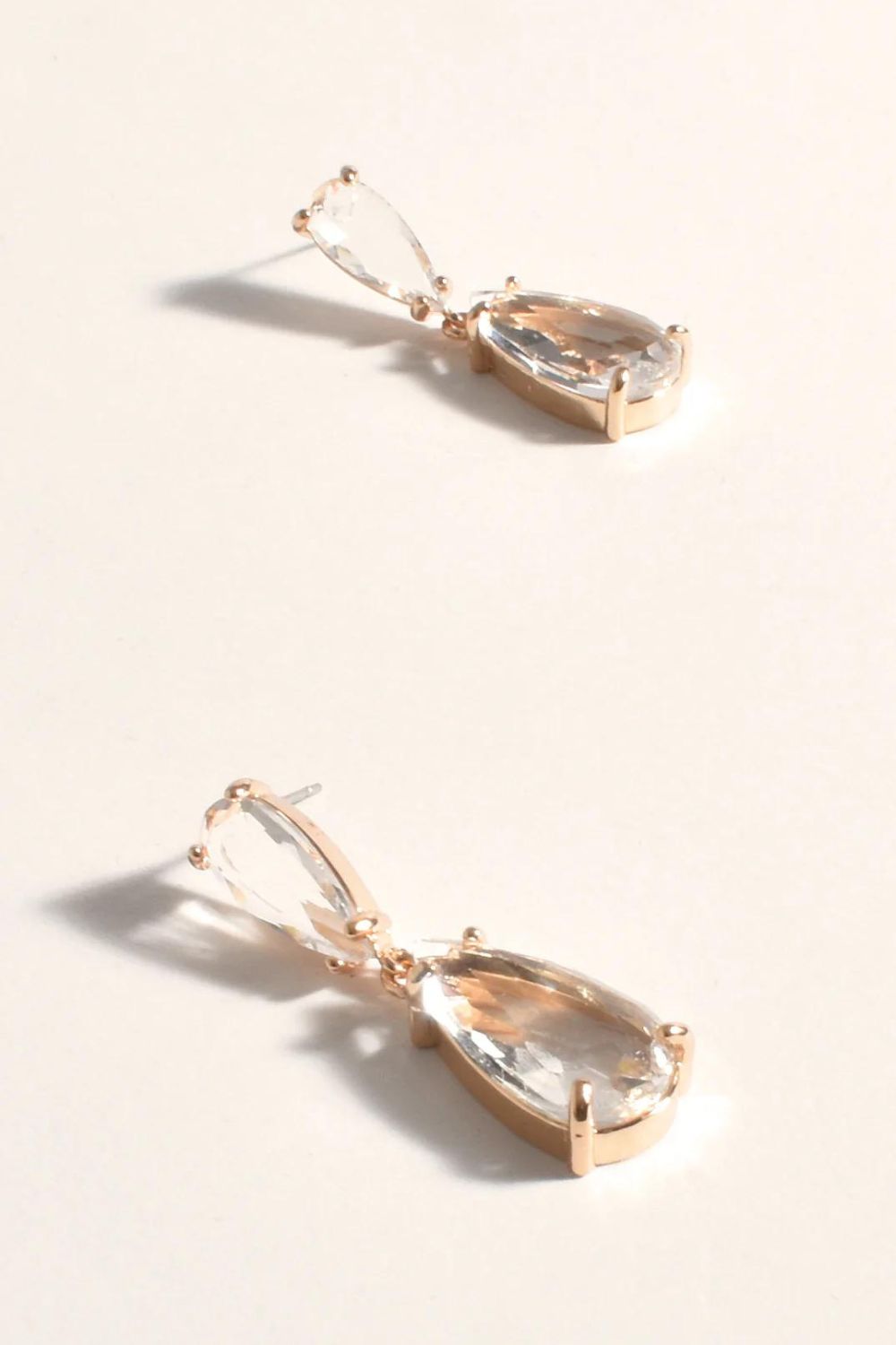 Adorne Classic Teardrop Jewel Earrings