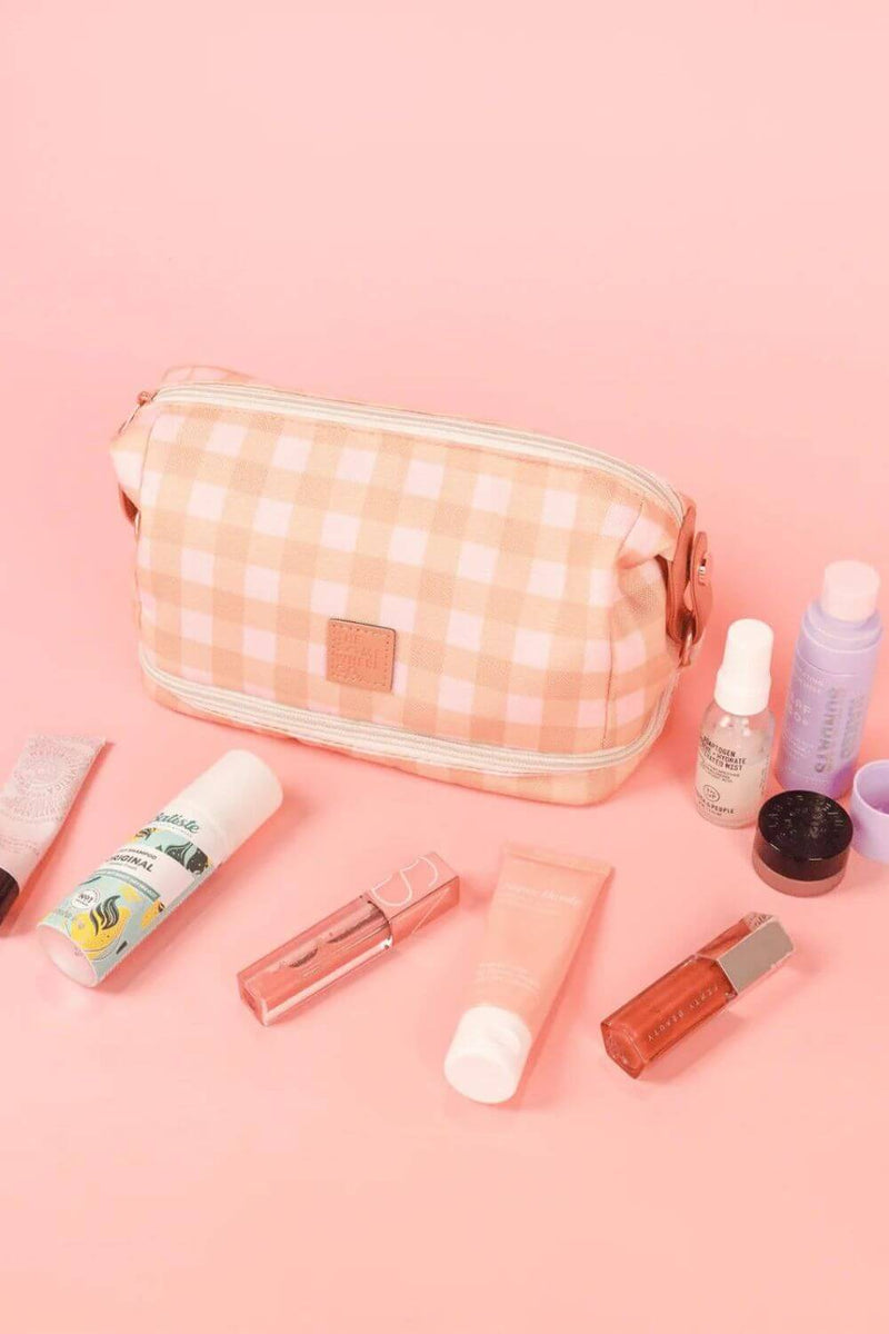 The Somewhere Co Rose All Day Cosmetic Bag
