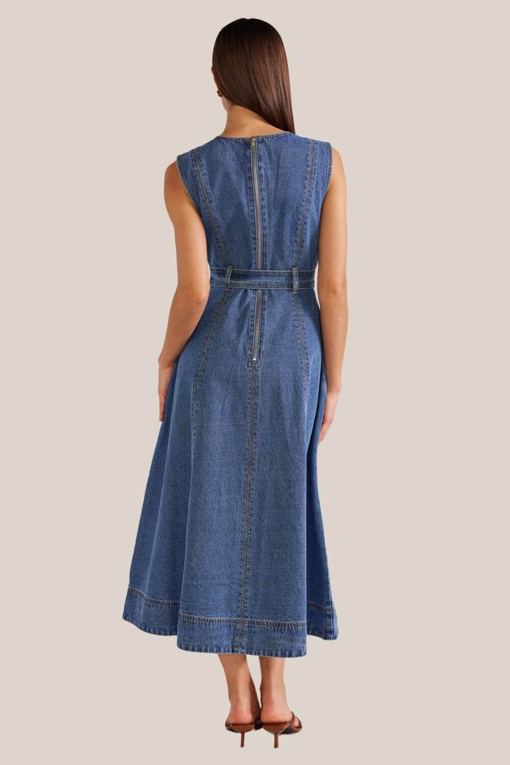 Staple The Label Eva Denim Midi Dress