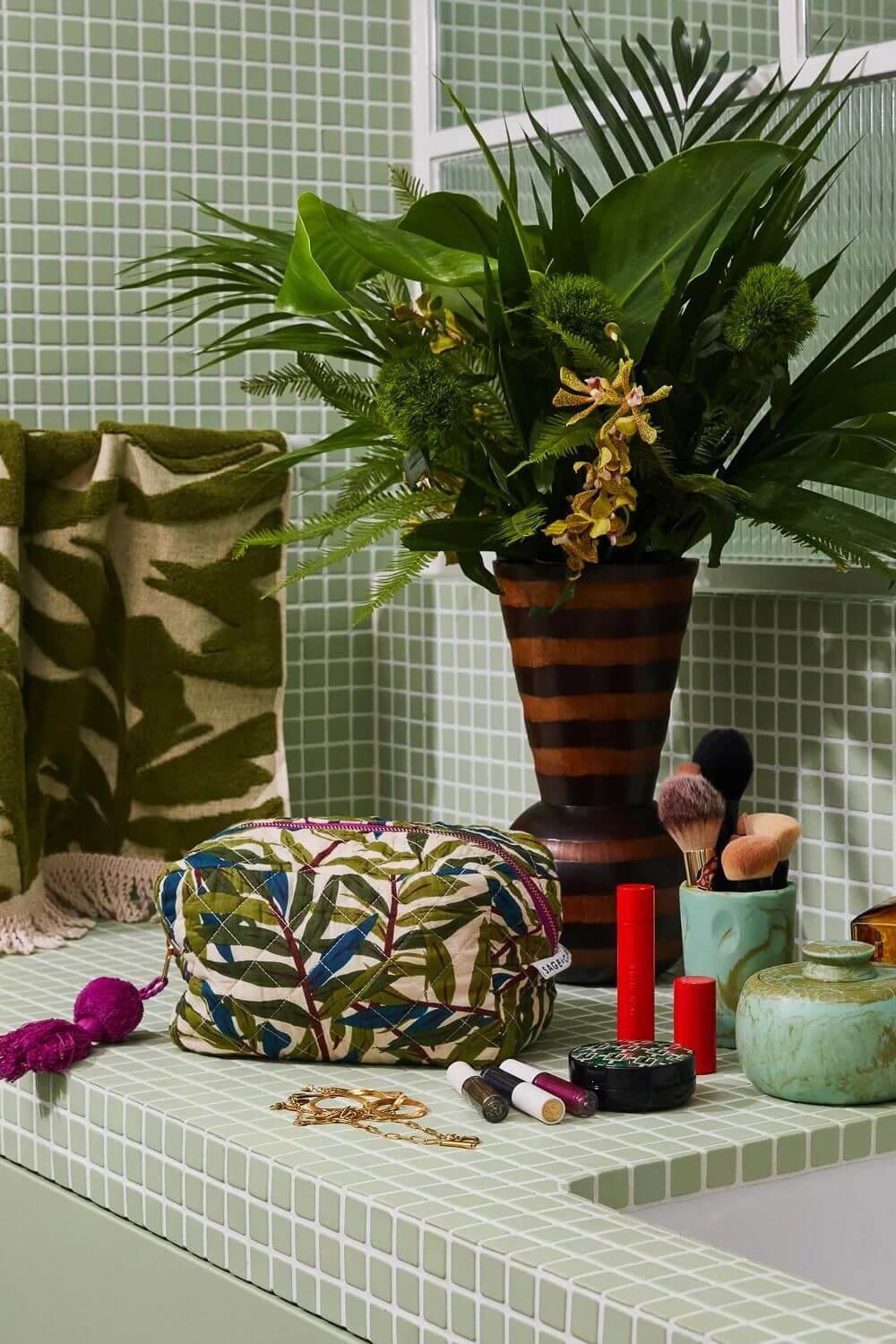 Sage x Clare Verita Beauty Bag