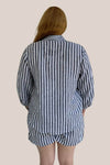 Worthier Hyatt Stripe Linen Shorts