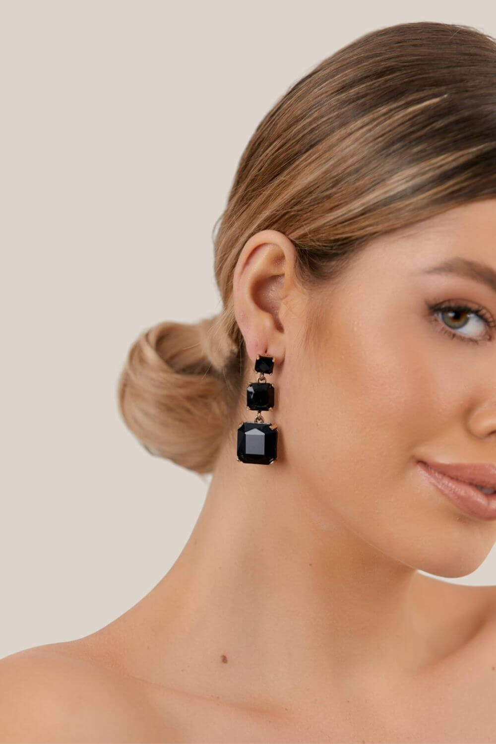 Adorne Modern Cocktail Jewel Drop Earrings