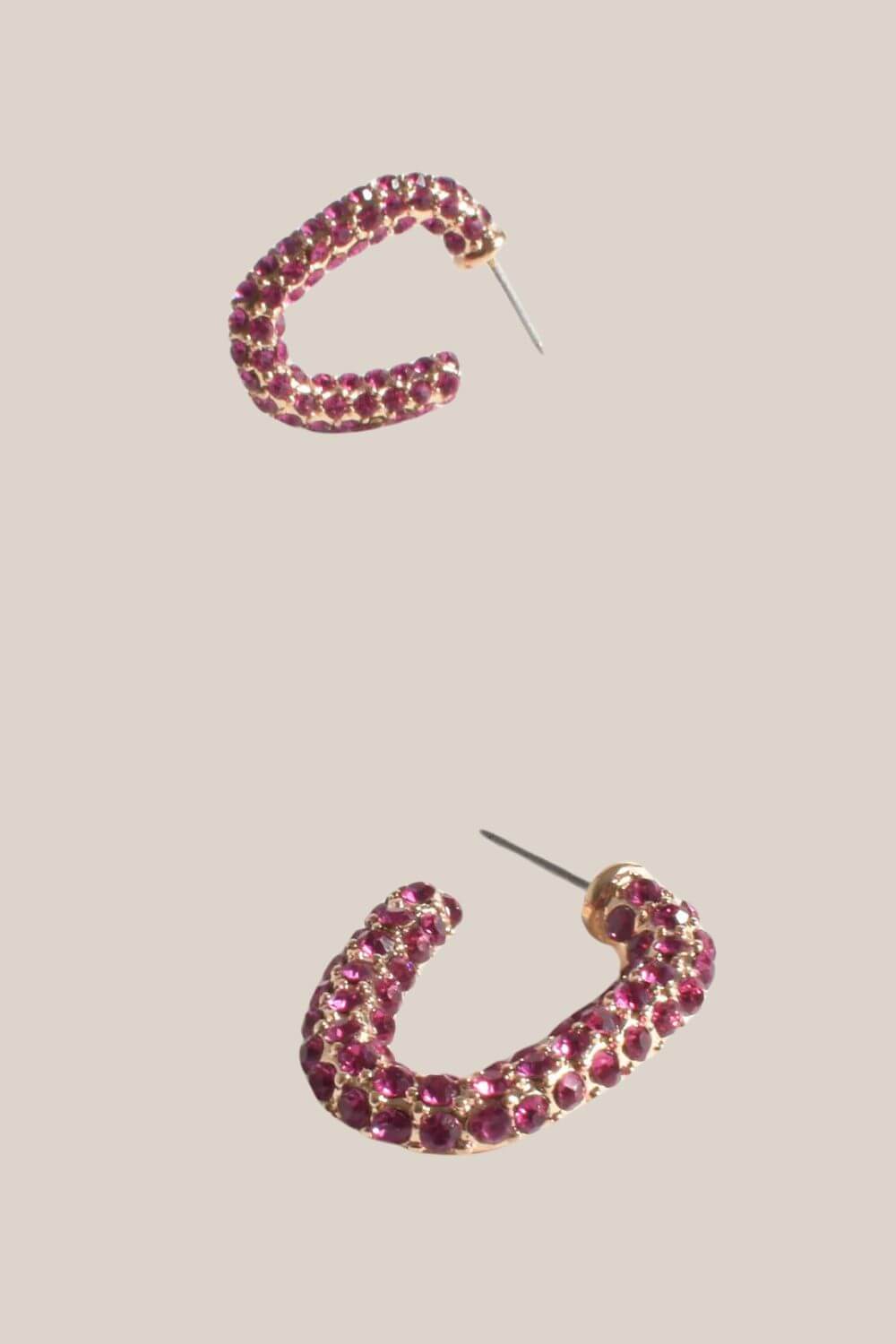 Adorne Diamante Hoops