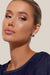 Adorne Polished Metal Dome Stud Earrings