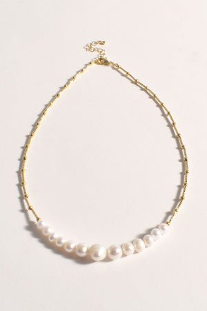 Adorne Pearl Front Adjustable Necklace