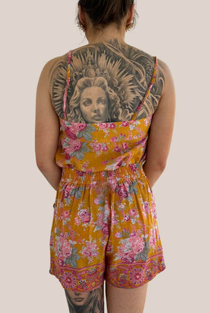 Coconinya Antique Floral Capri Short