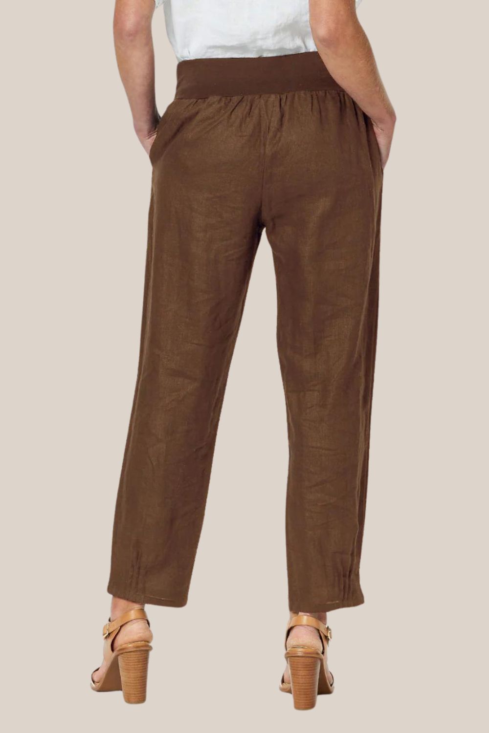 Gordon Smith Jersey Waist Sarah Linen Pant