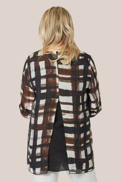 Gordon Smith Zena Check Layered Tunic