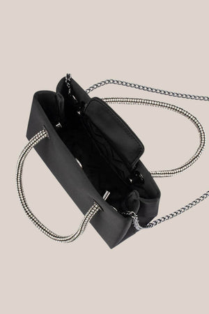 Olga Berg Allison Satin Evening Bag