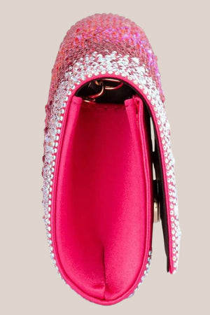 Olga Berg Camille Ombre Hotfix Clutch