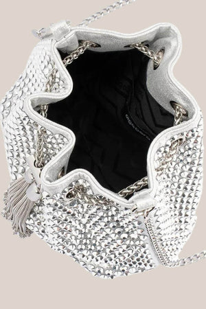 Olga Berg Santorini Studded Hotfix Pouch