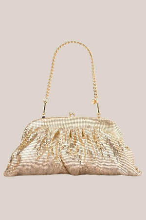 Olga Berg Jaz Mesh Clutch
