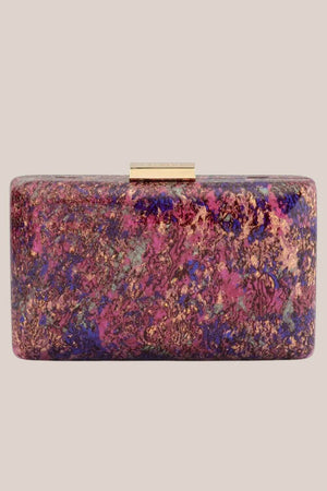 Olga Berg Genesis Acrylic Clutch