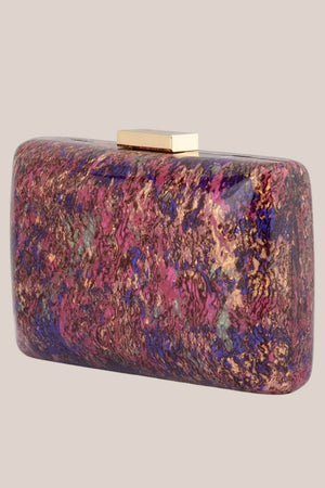 Olga Berg Genesis Acrylic Clutch