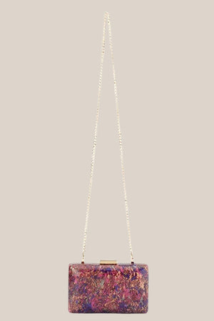 Olga Berg Genesis Acrylic Clutch