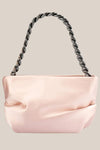 Olga Berg Jules Satin & Crystal Pouch