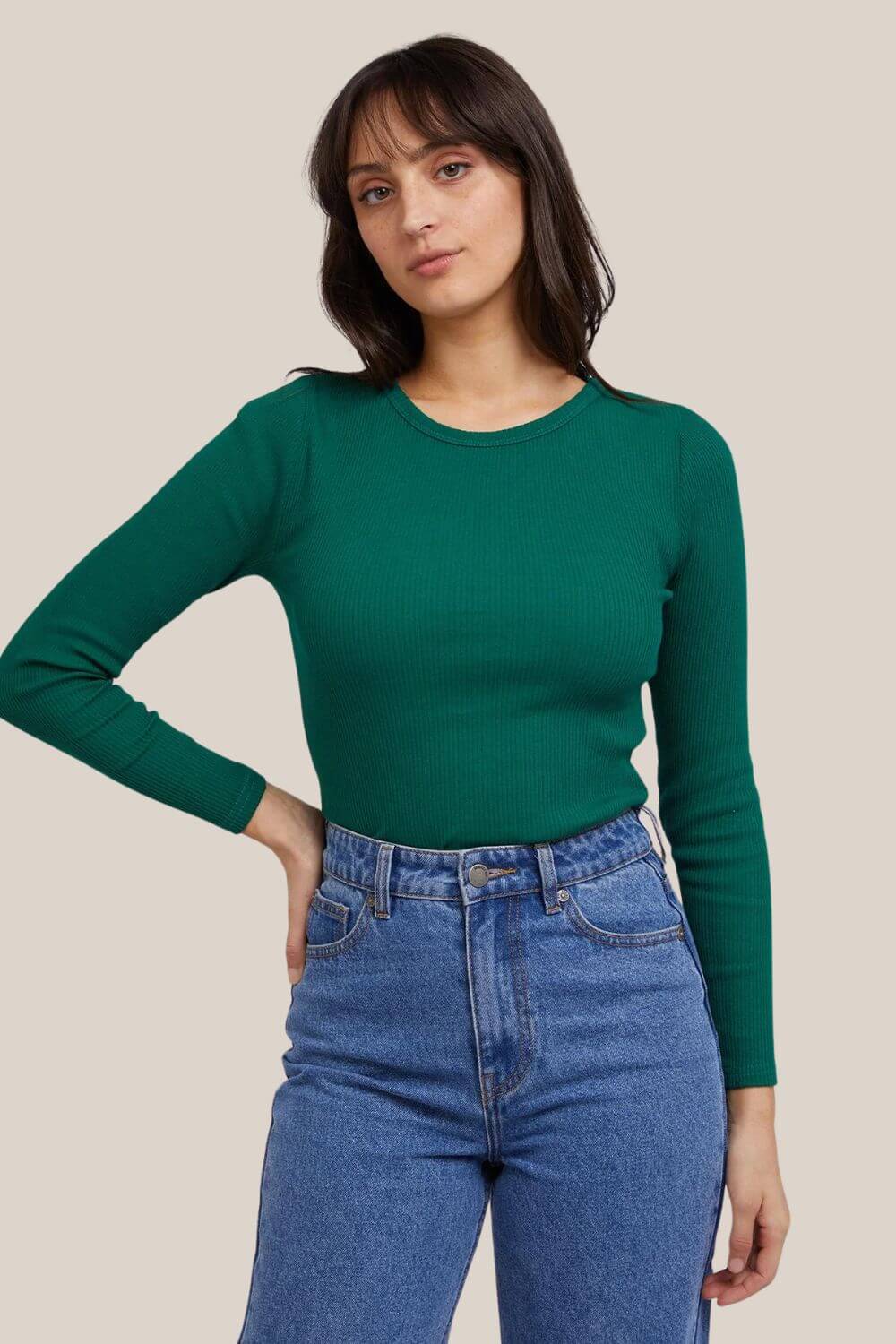 All About Eve Rib Baby Long Sleeve Tee