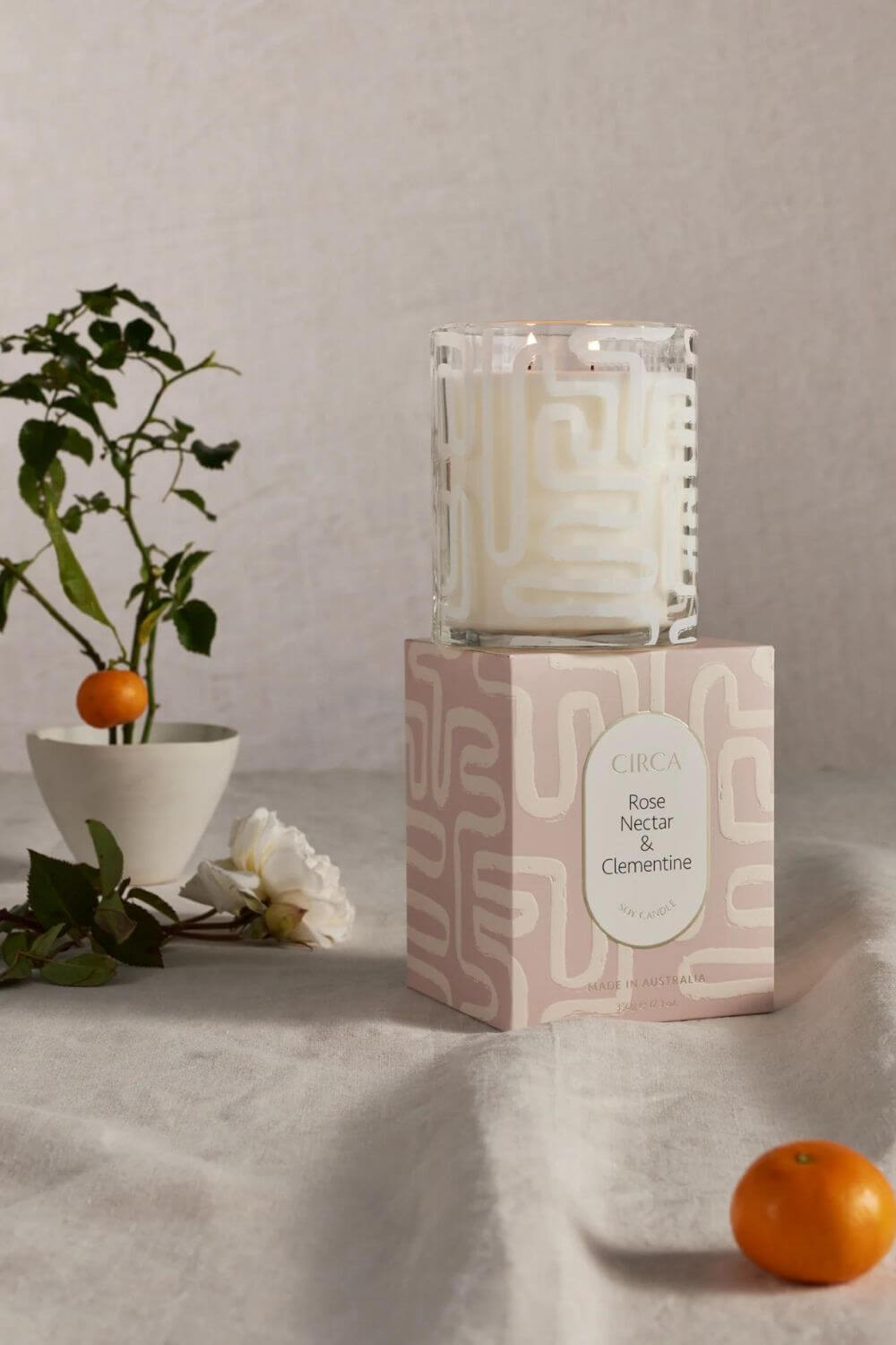 Circa Rose Nectar & Clementine Candle 350g