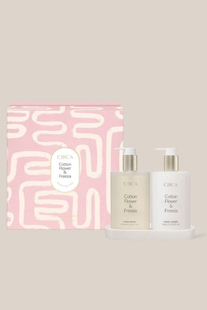 Circa Mothers Day Cotton Flower & Freesia Hand Duo Gift Set