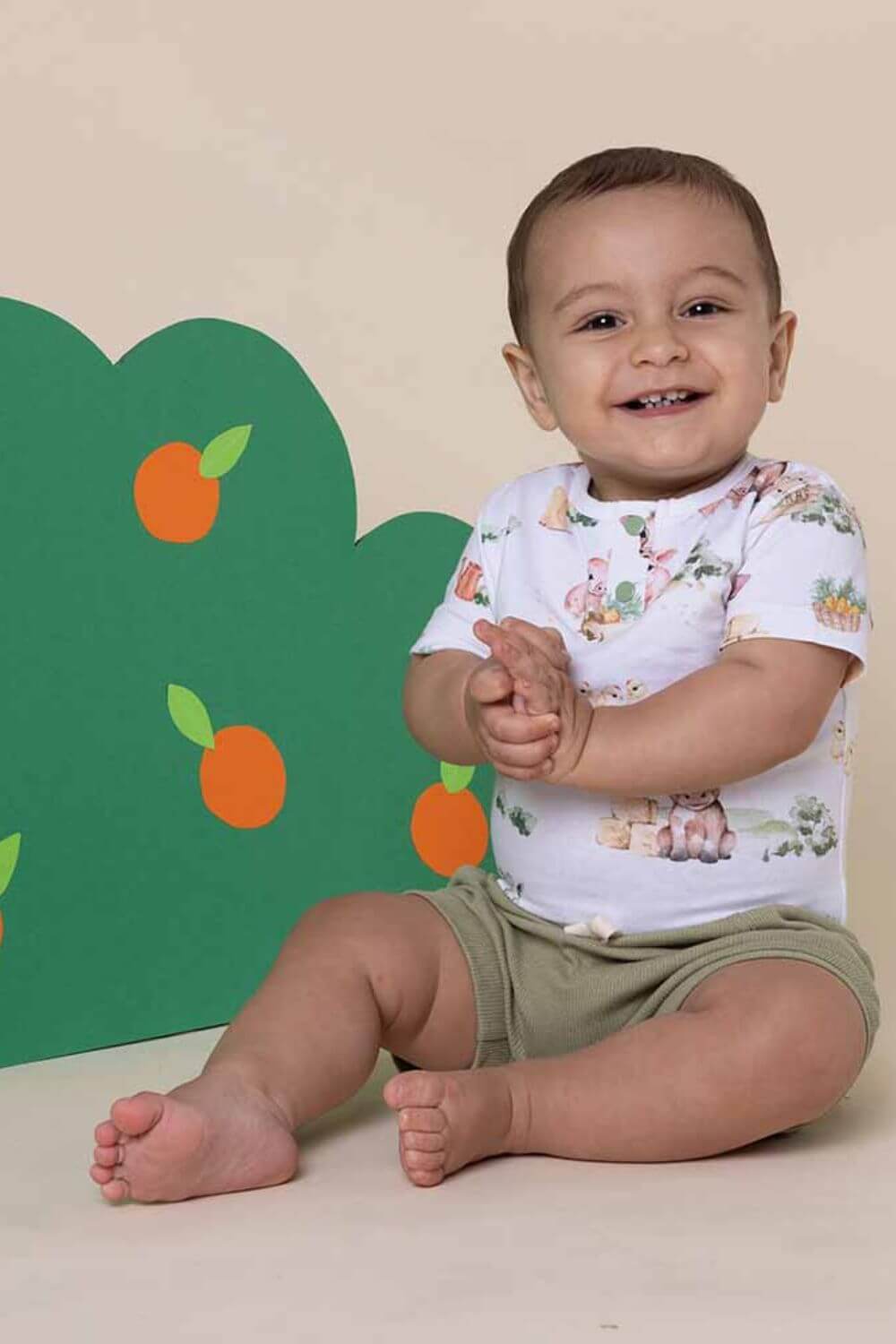 Snuggle Hunny Farm Short Sleeve Organic Bodysuit