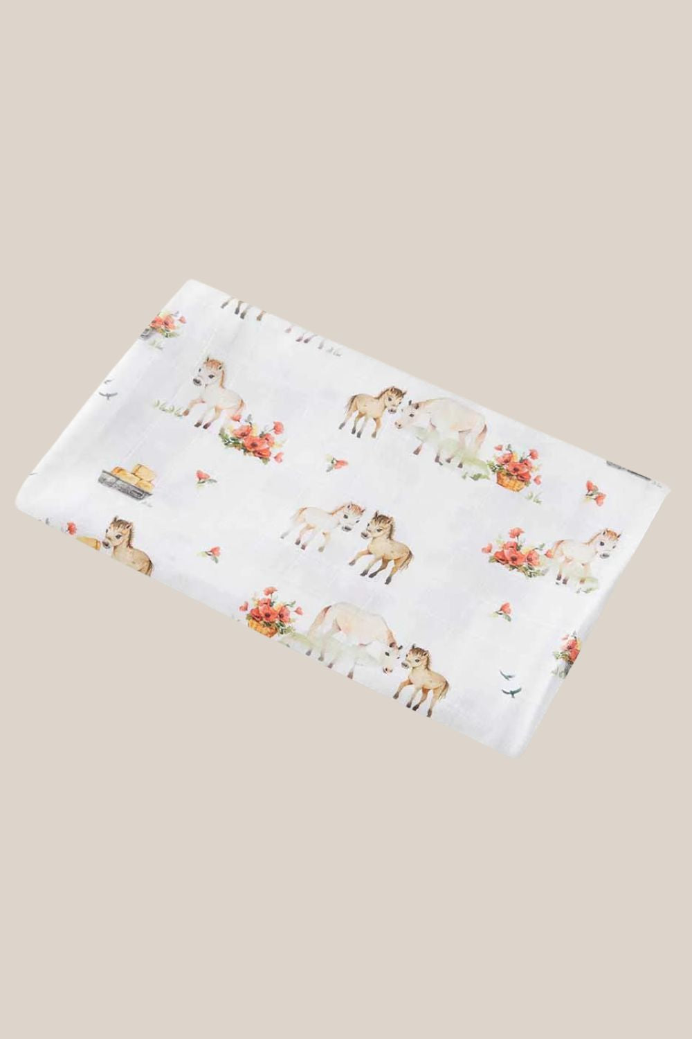 Snuggle Hunny Pony Pals Organic Muslin Wrap
