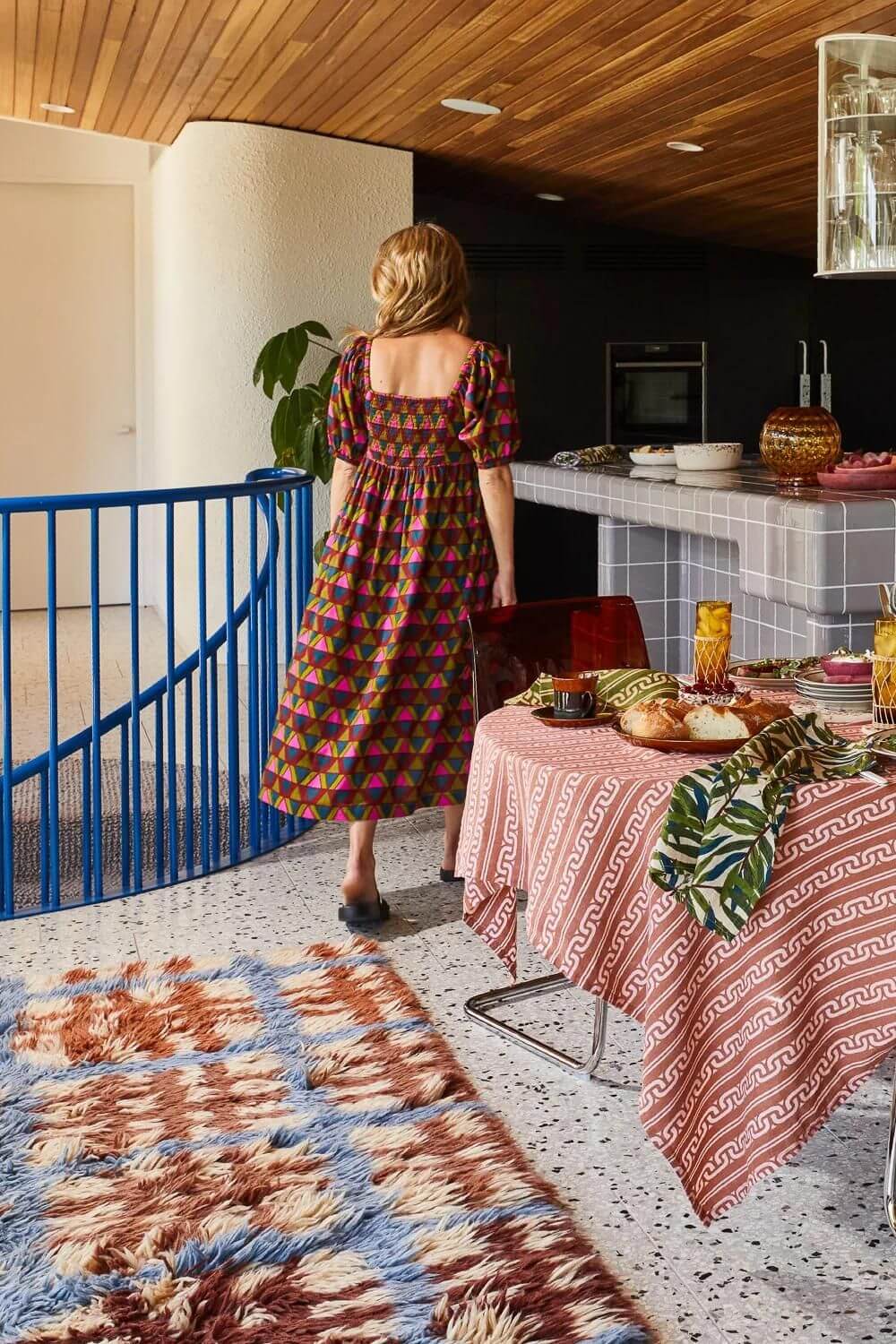 Sage x Clare Pirro Puff Sleeve Maxi Dress