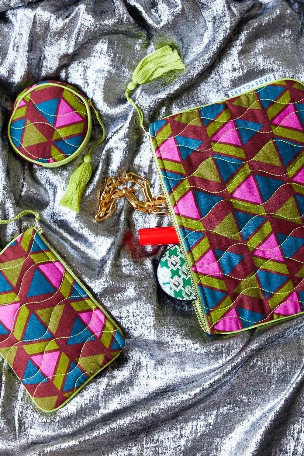 Sage x Clare Pirro Pouch Set