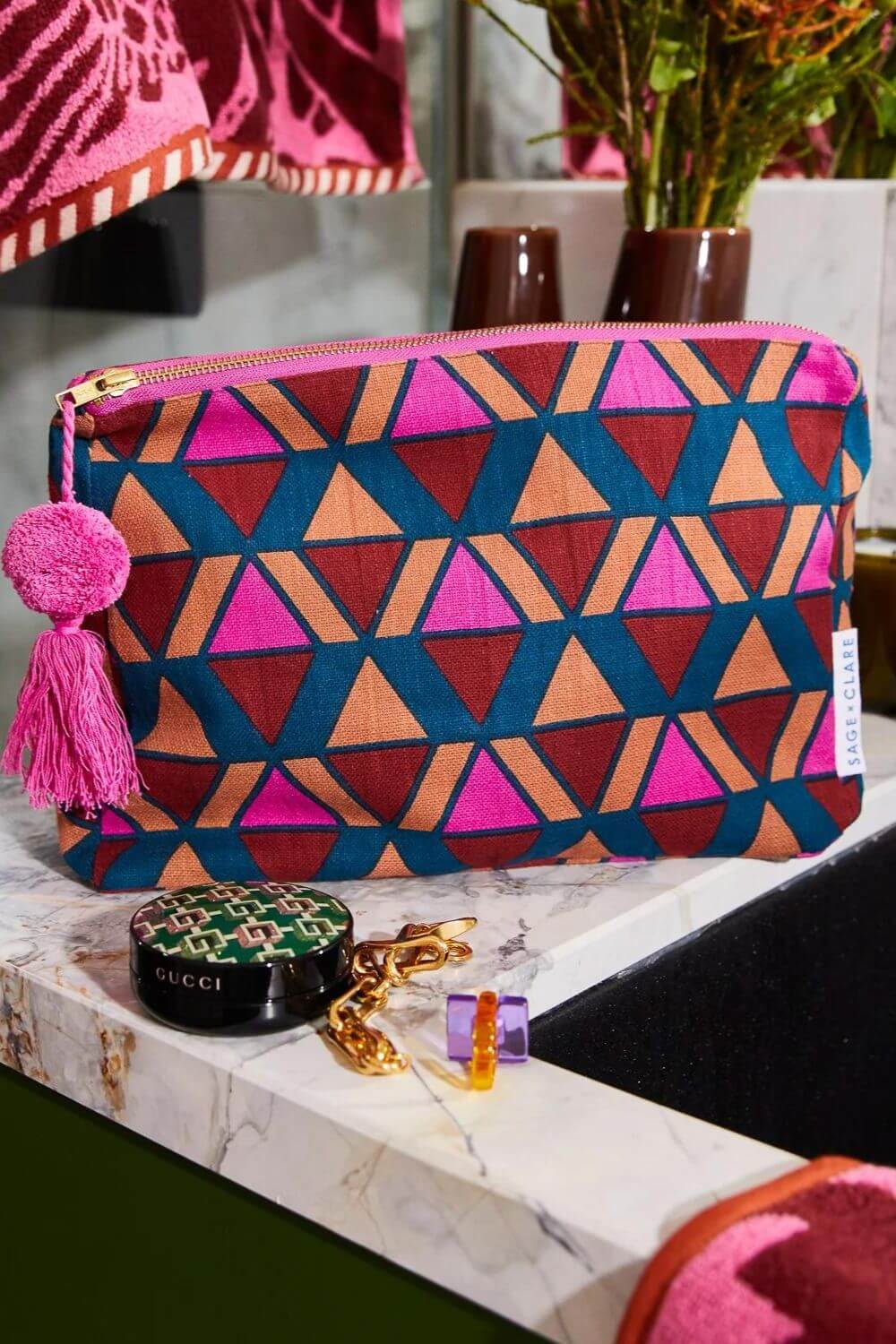 Sage x Clare Pirro Cosmetic Bag