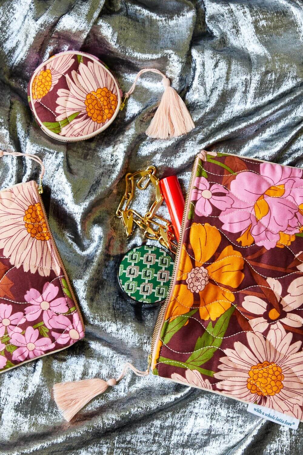 Sage x Clare Benita Pouch set