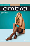Ambra Sheer Smooth Top No Show Stay Up Pantyhose