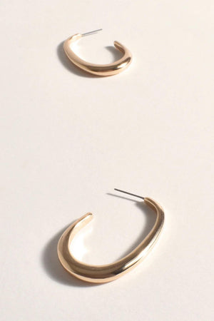 Adorne Milly Statement Metal Hoops