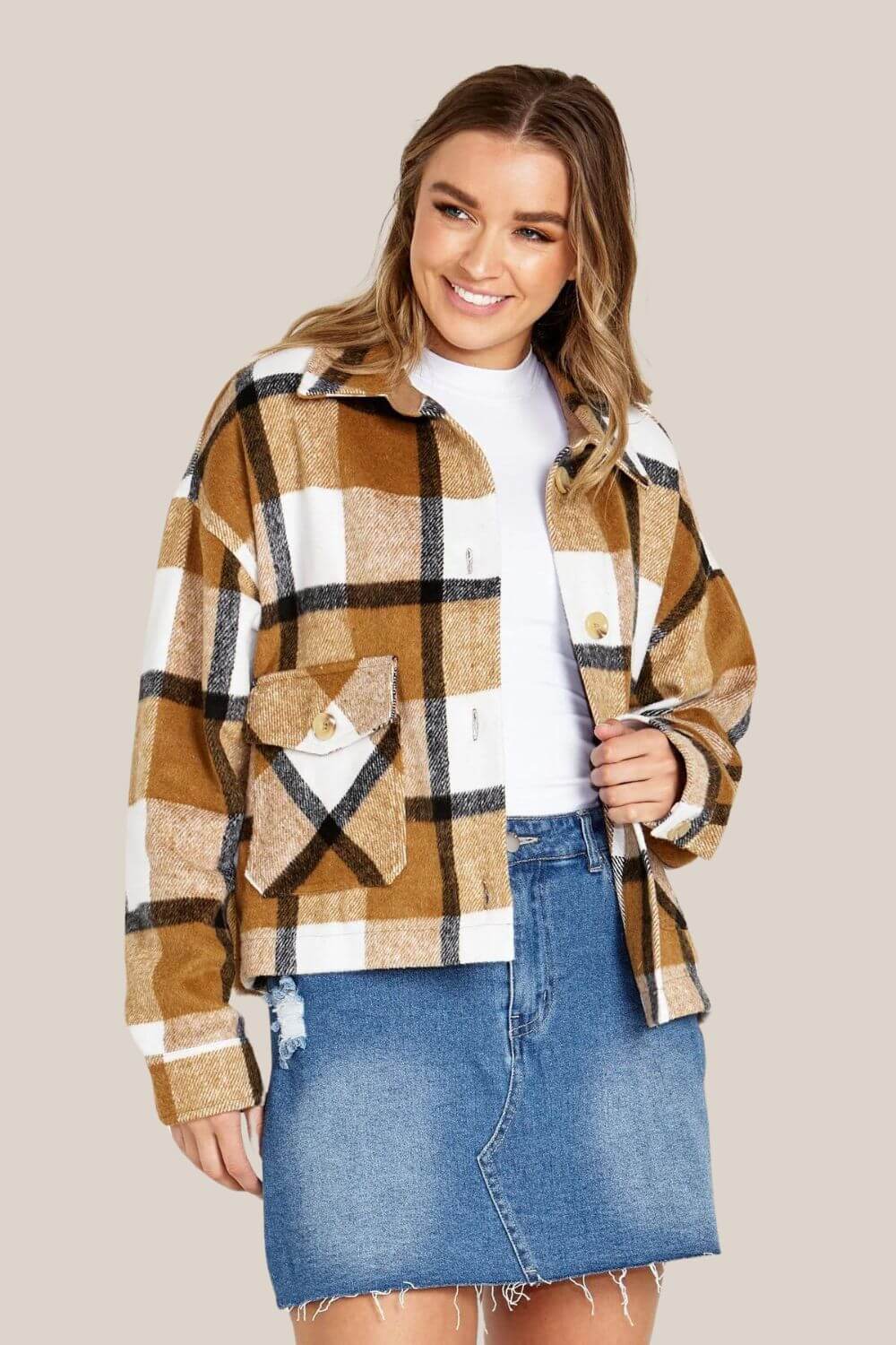 Sass Augusta Cropped Shacket