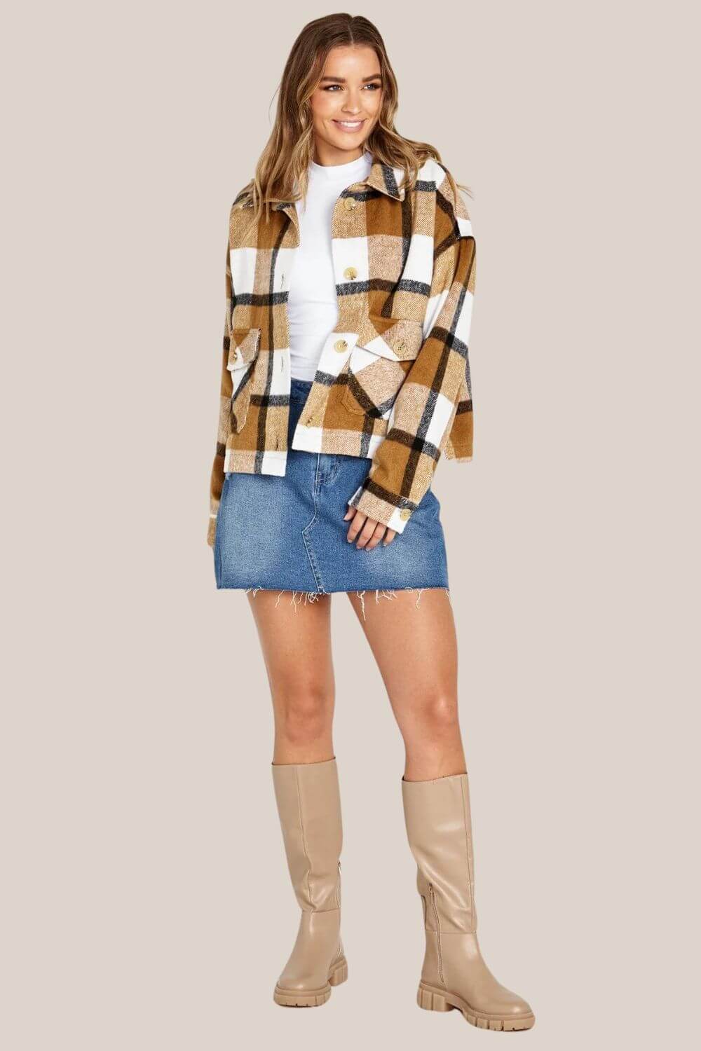 Sass Augusta Cropped Shacket