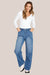 Sass Emerald High Waisted Wide Leg Jeans