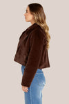 Sass Xanthe Cropped Fur Jacket