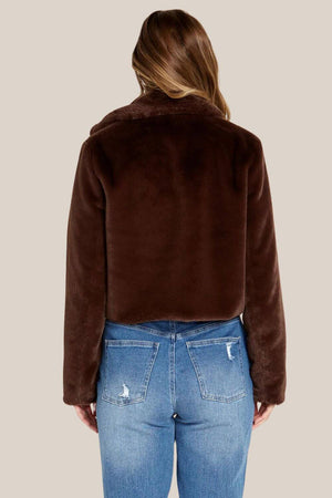 Sass Xanthe Cropped Fur Jacket