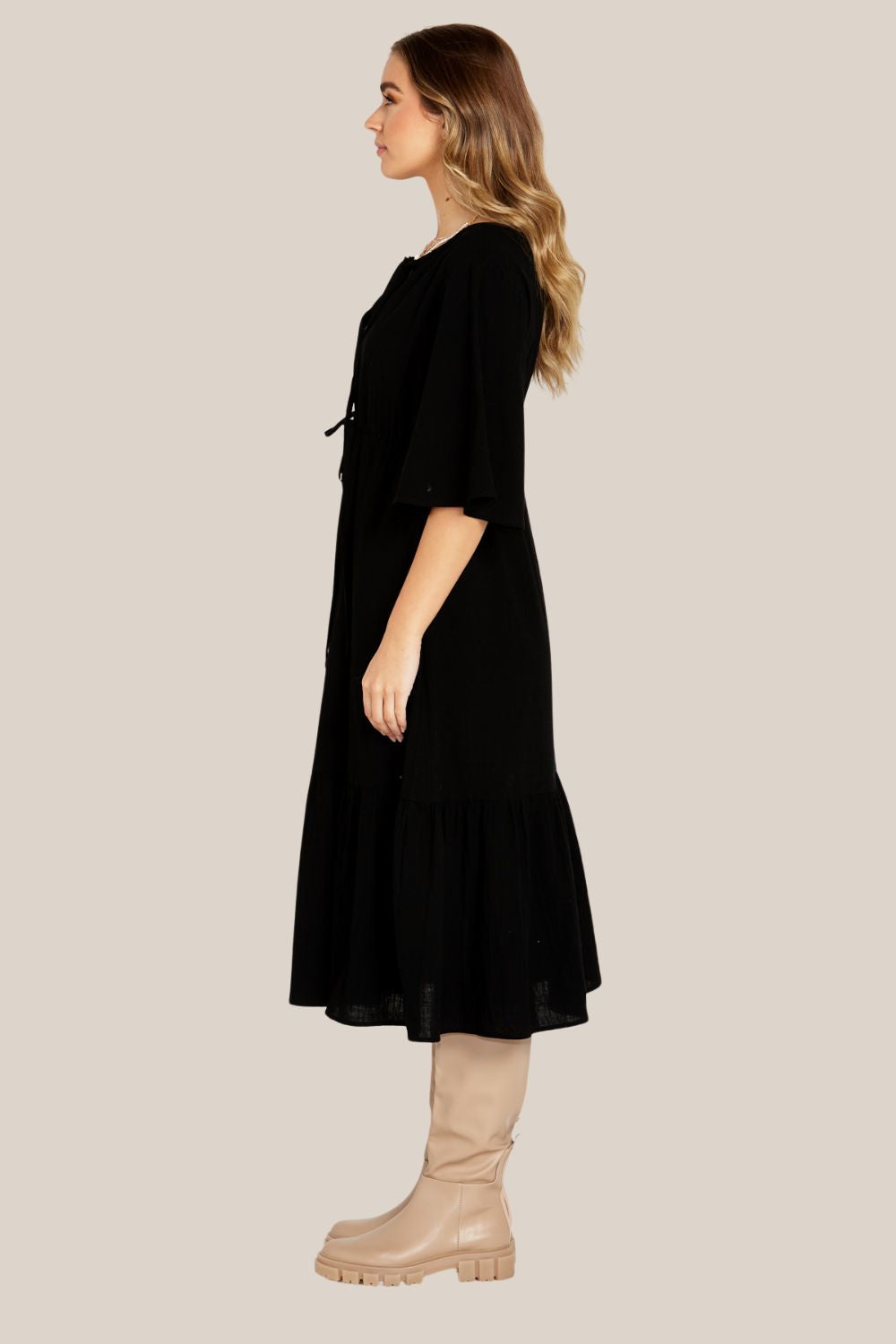 Sass Sonya Midi Tiered Dress